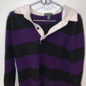 Vintage purple and black Ralph Lauren polo